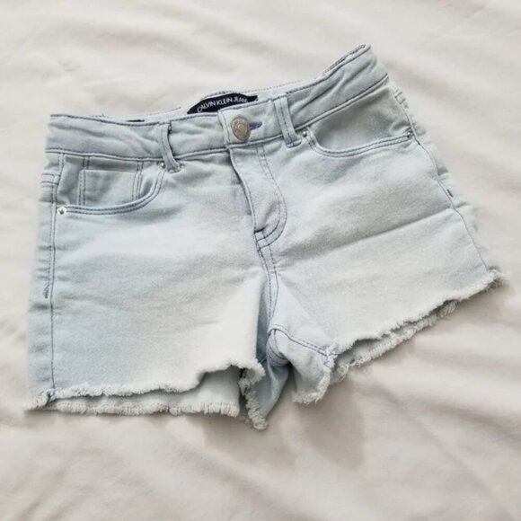 Calvin Klein Other - Calvin Klein Little girl light denim shorts size 6x (E7)